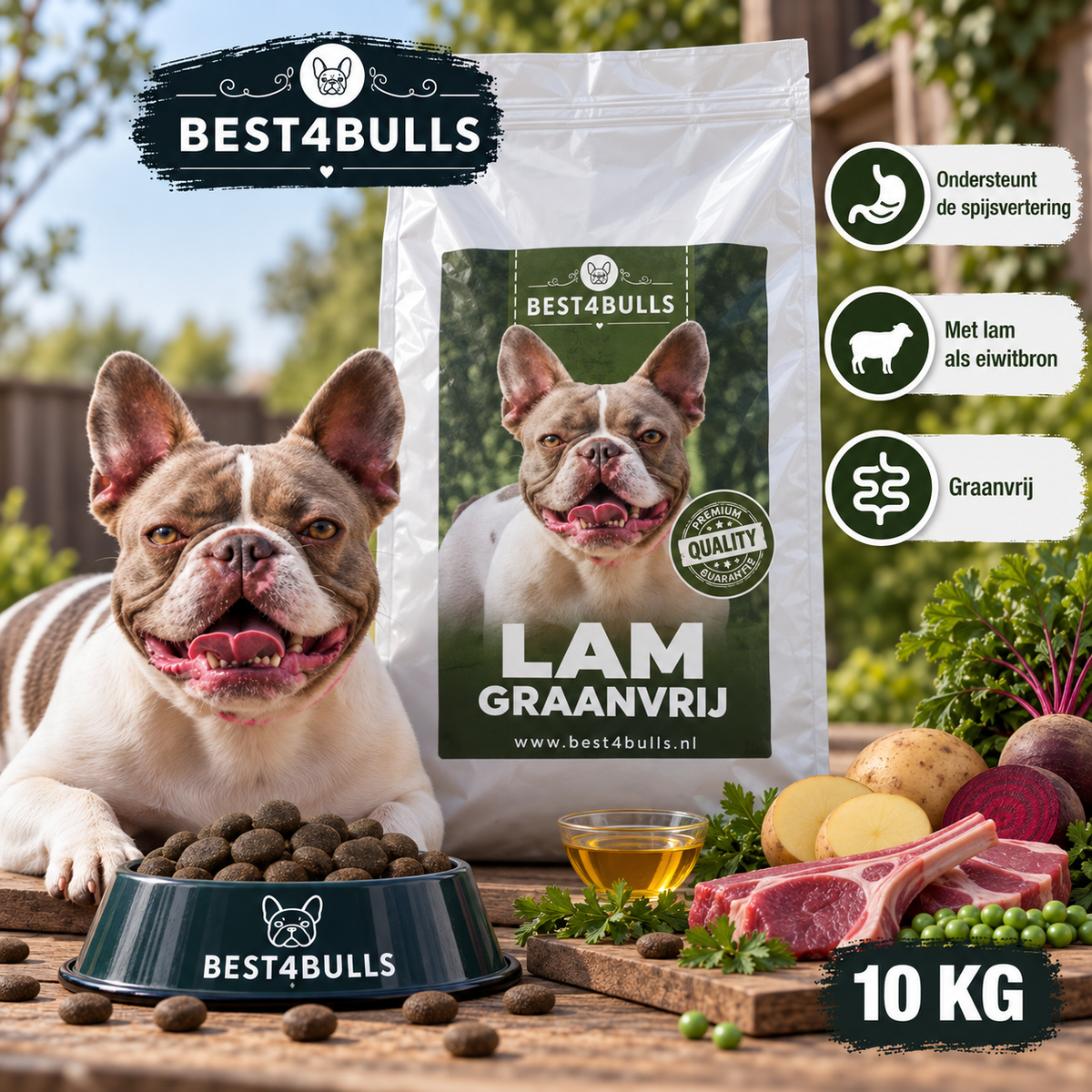 Hondenbrokken voor volwassen bulldogs