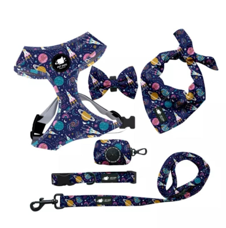 Space dog breast harness 6-piece