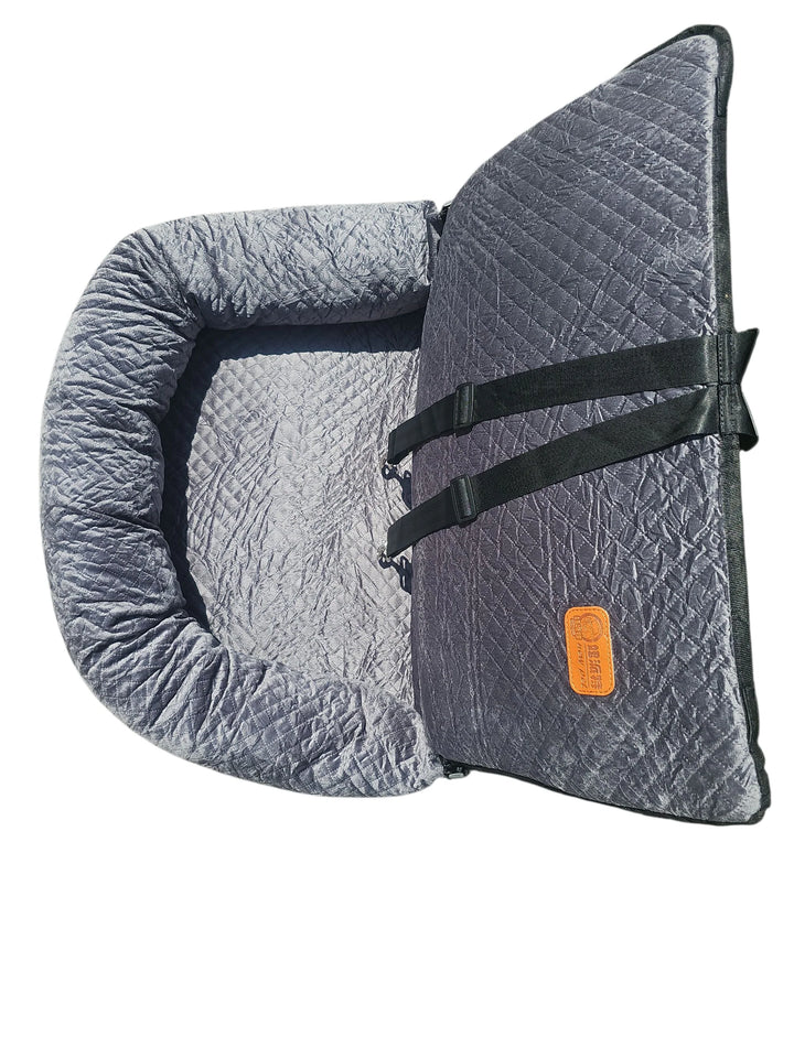 Luxe honden autostoel grijs XL