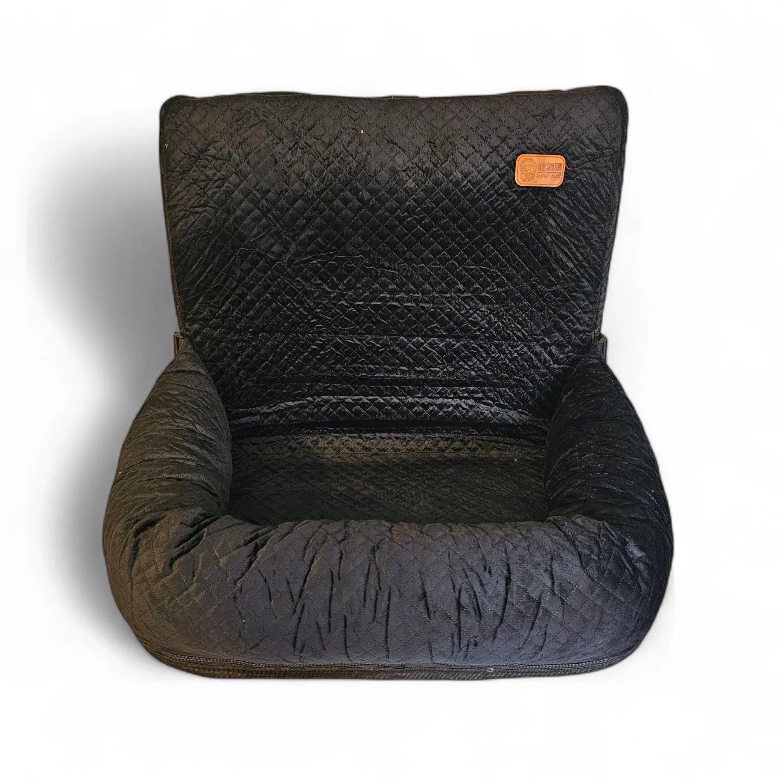 Luxe honden autostoel zwart XL