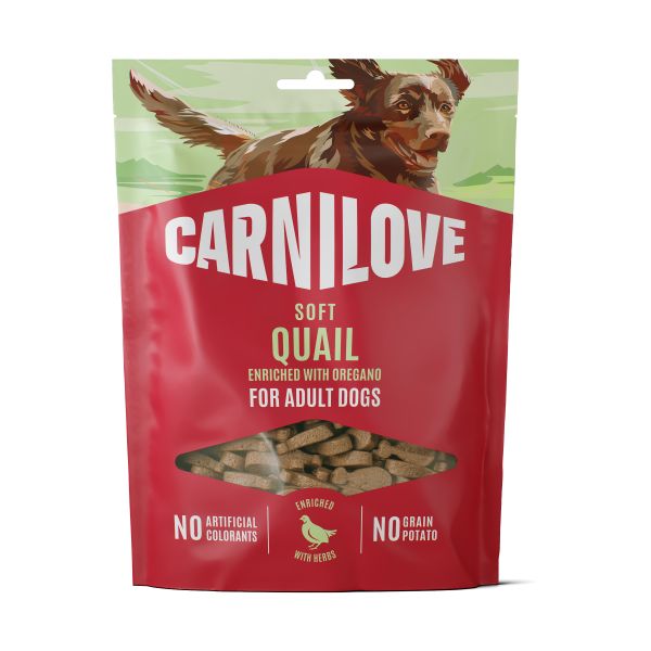 Carnilove Soft Snack Kwartel / Oregano