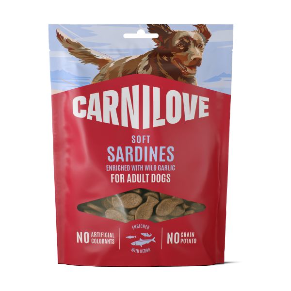 Carnilove Soft Snack Sardientjes / Wilde Knoflook