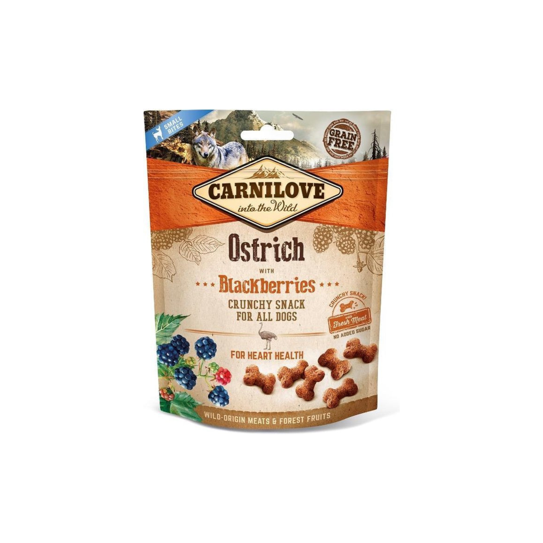 Carnilove Crunchy Snack Ostrich / Blackcurrant 200 gr