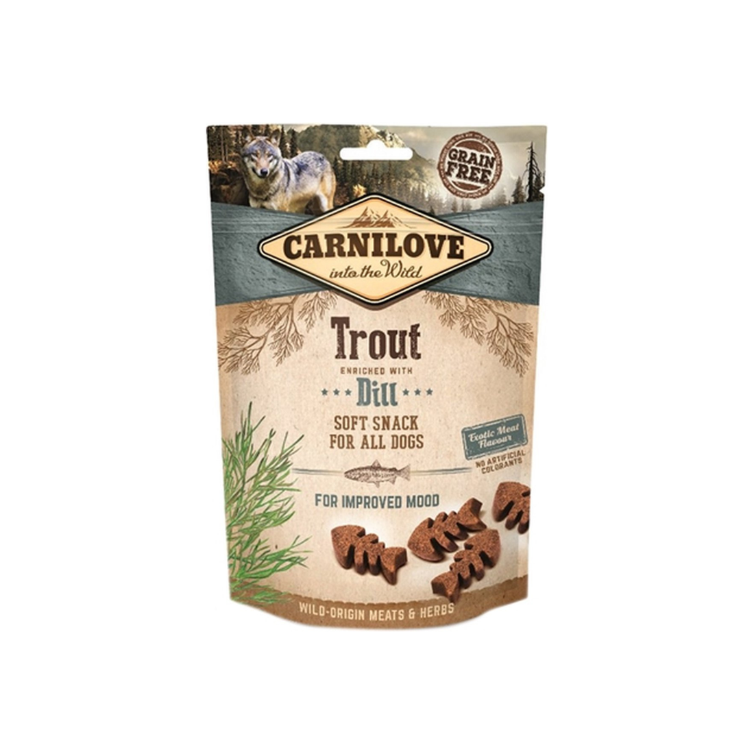 Carnilove Soft Snack Trout / Dill 200 grams