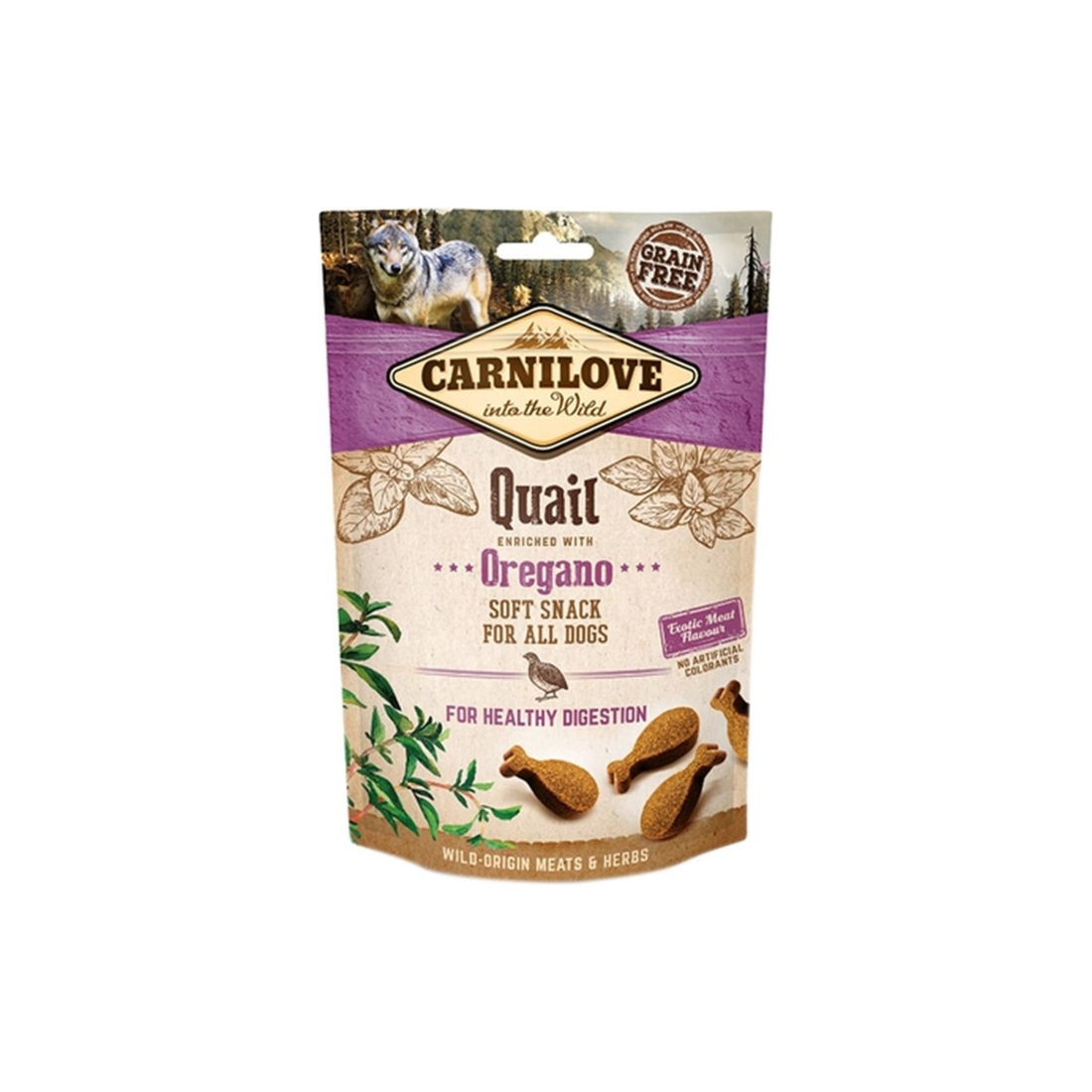 Carnilove Soft Snack Quail / Oregano 200 grams
