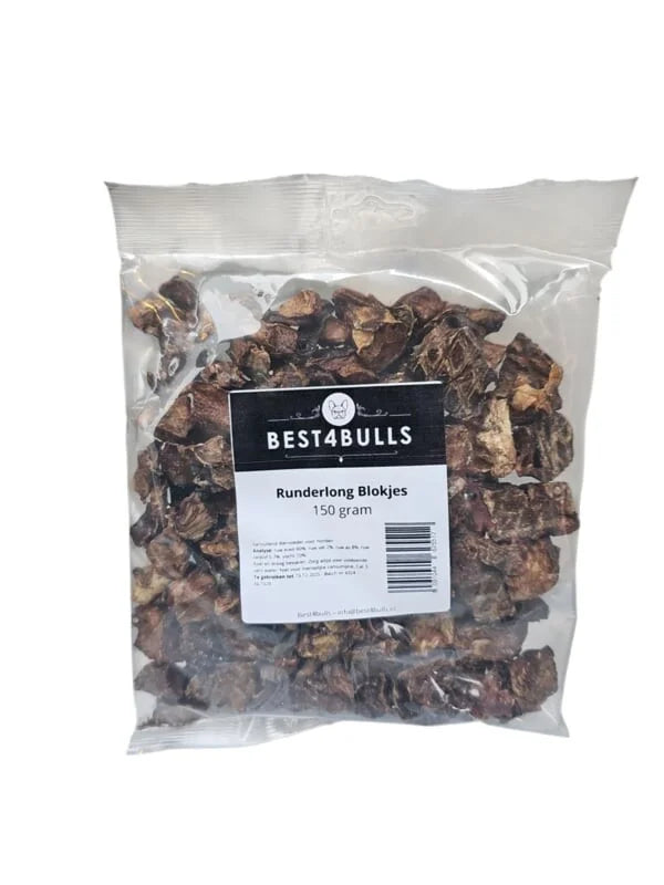 Best4bulls Beef Lung Cubes 150 grams