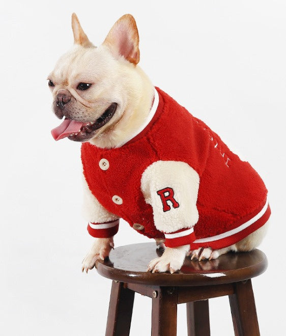 Baseball jacket red