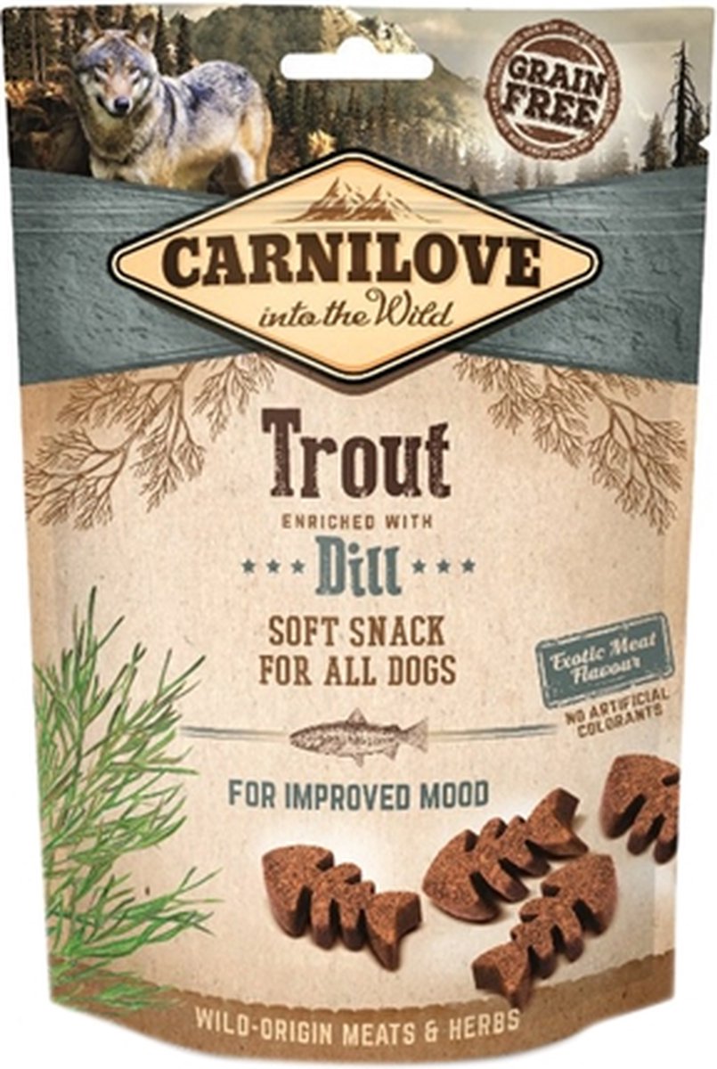 Carnilove Soft Snack Trout / Dill 200 grams