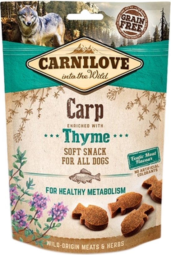 Carnilove Soft Snack Carp / Thyme 200 grams
