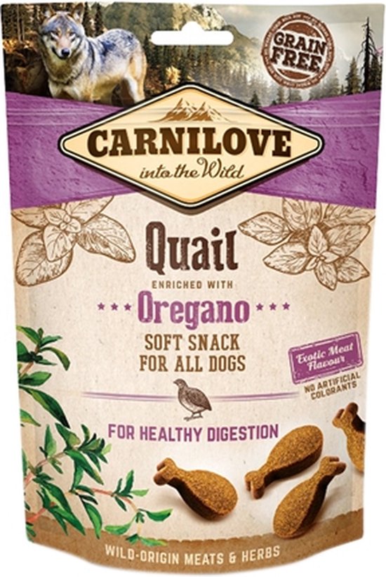 Carnilove Soft Snack Quail / Oregano 200 grams