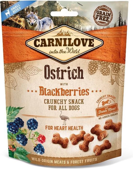 Carnilove Crunchy Snack Ostrich / Blackcurrant 200 gr