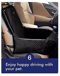 Luxe honden autostoel zwart