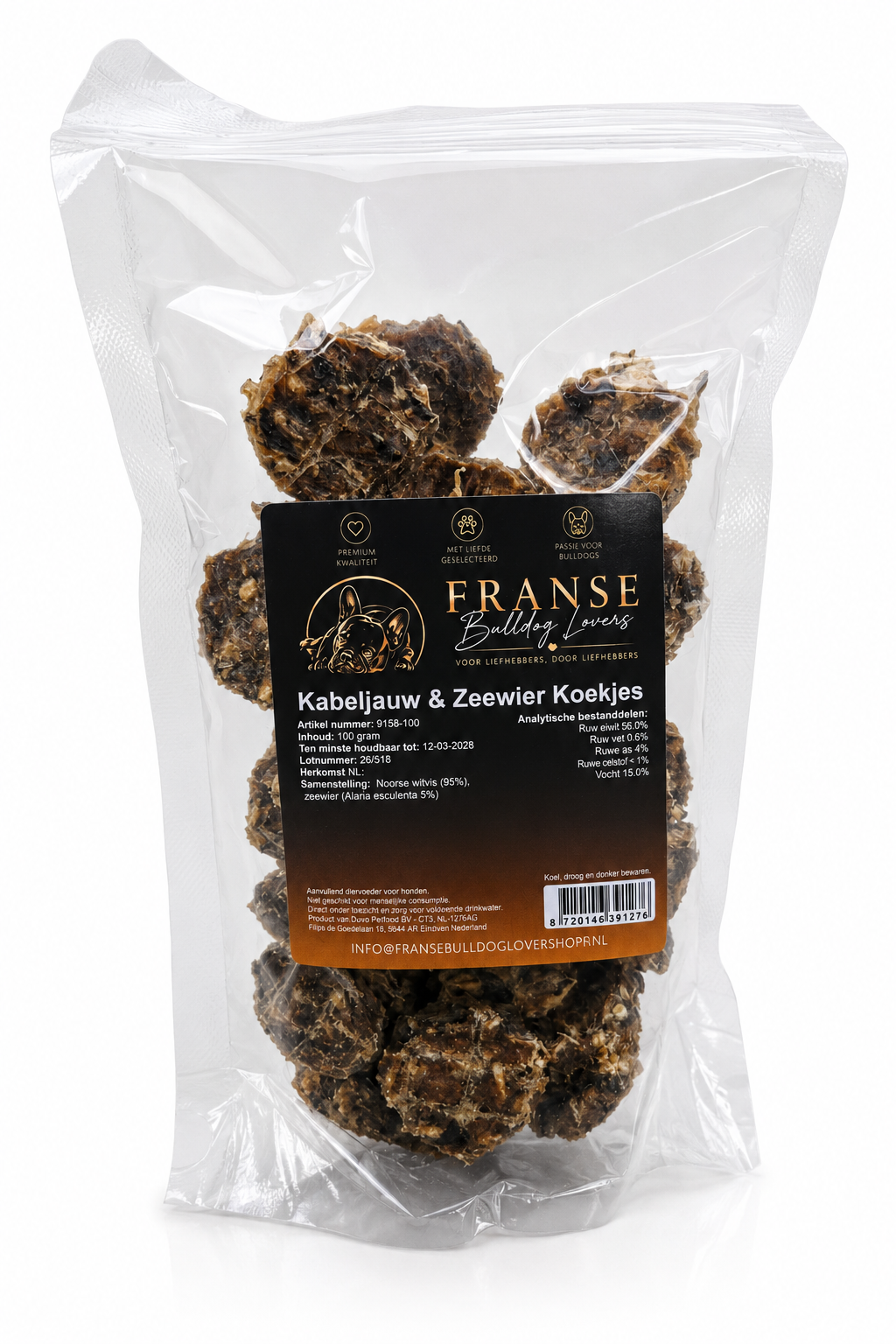 Kabeljauw & zeewierkoekjes